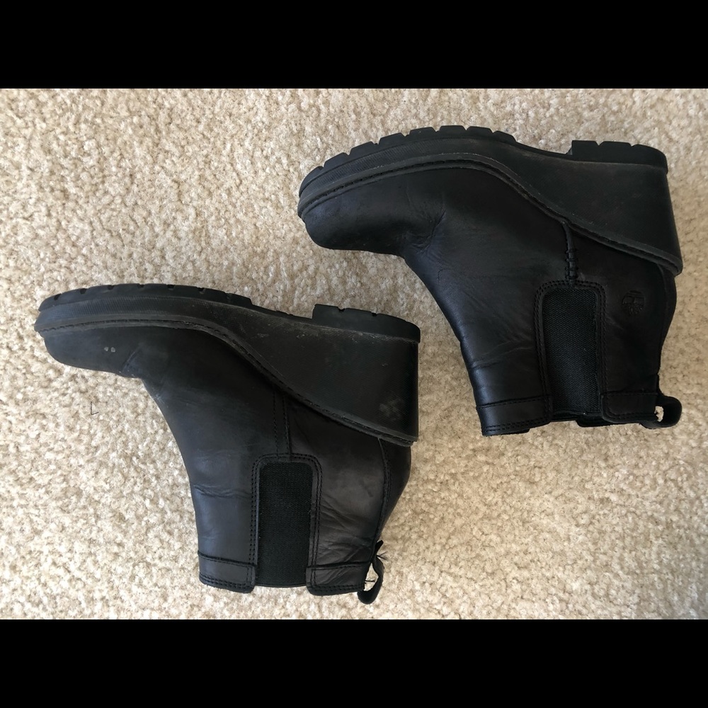 Timberland heeled leather booties